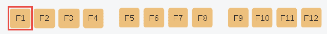 fungsi tombol F1
