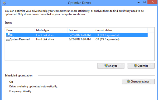 optimize drives untuk mempercepat windows 10