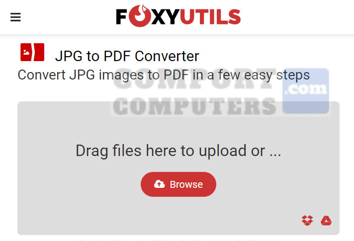 FoxyUtils - Convert JPG to PDF Online