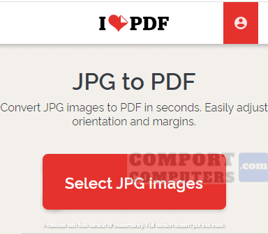 ubah file jpg ke pdf menggunakan ilovepdf